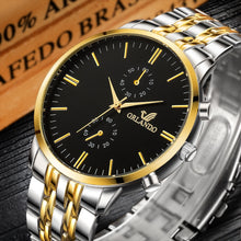 Load image into Gallery viewer, Men's Wrist Watches Mens Watches Top Brand Luxury Orlando Clock Stainless Steel Men's Watch Men erkek kol saati reloj hombre